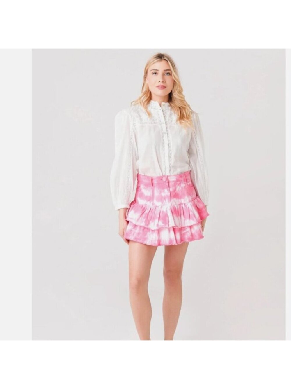 LoveShackFancy Landon Mini Skirt